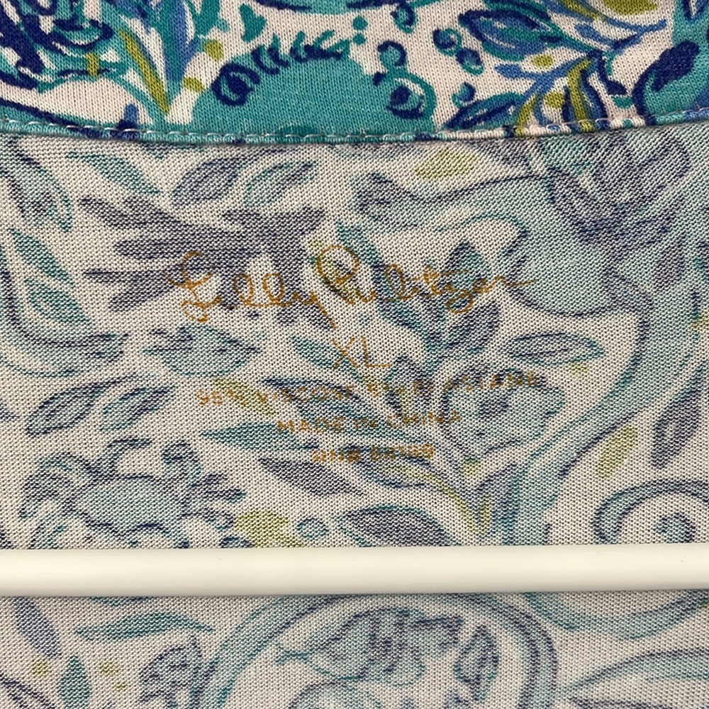 Lilly Pulitzer Melon Fig Tint Monkey Sea Knit Pajama Set Size XL - Picture 6 of 11